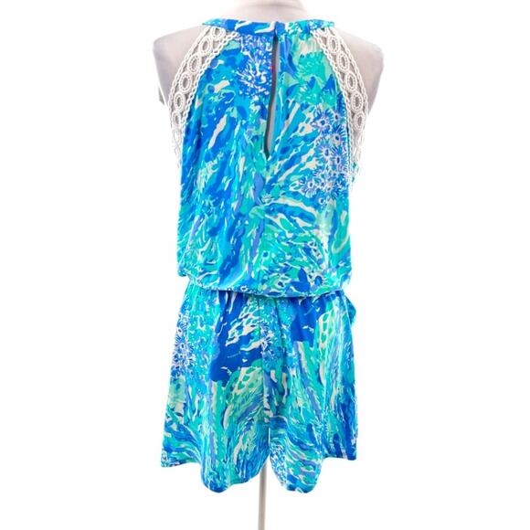 LILLY PULITZER Lala Halter Romper Blue Haven
Hey Soliel Sz M - Picture 8 of 8